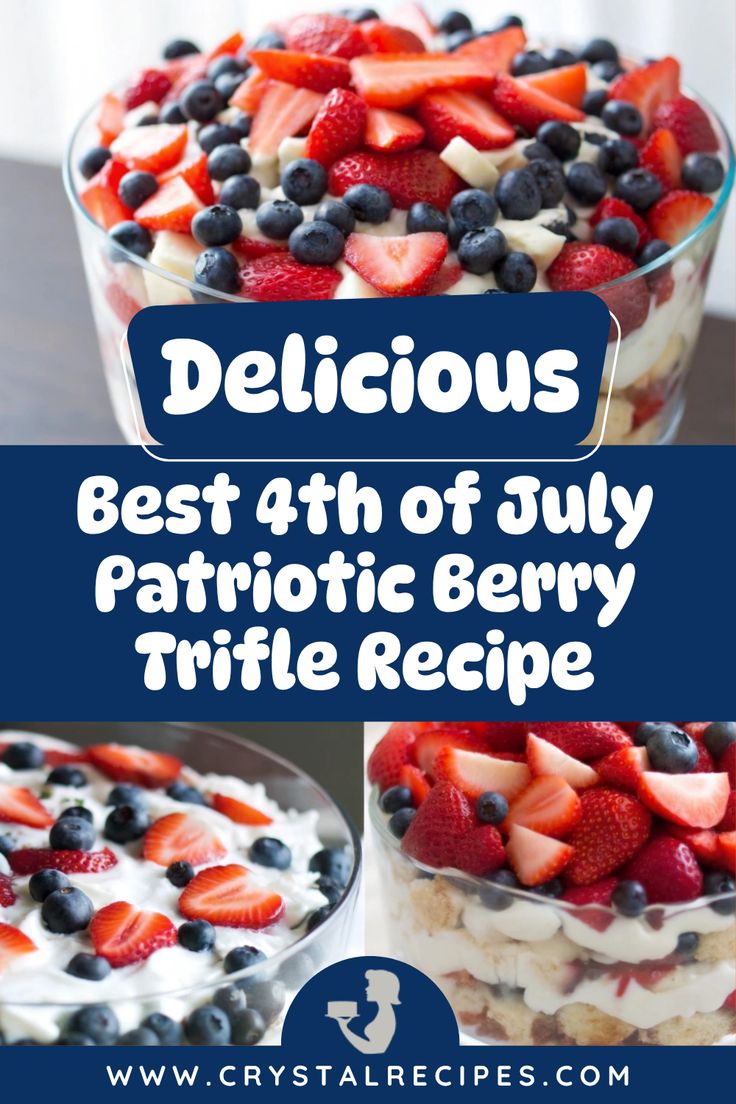 Patriotic Berry Trifles: Simple Red, White, & Blue Dessert